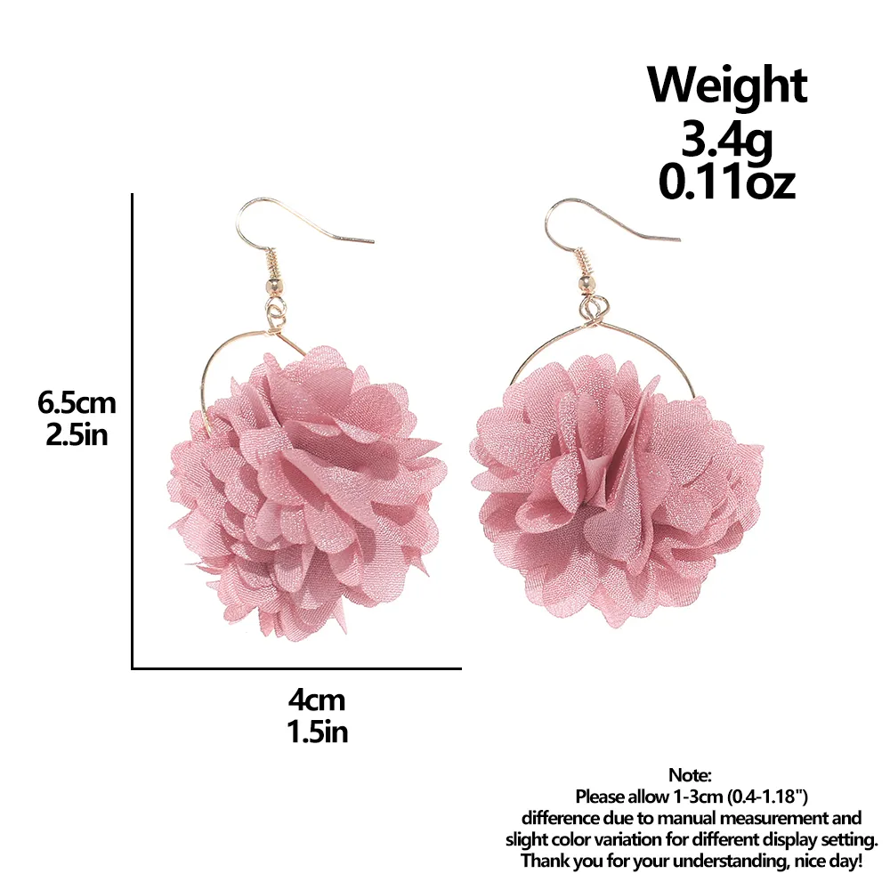 Boucle d'oreilles fleurs 974,île de la Réunion