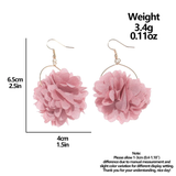 Boucle d'oreilles fleurs 974,île de la Réunion
