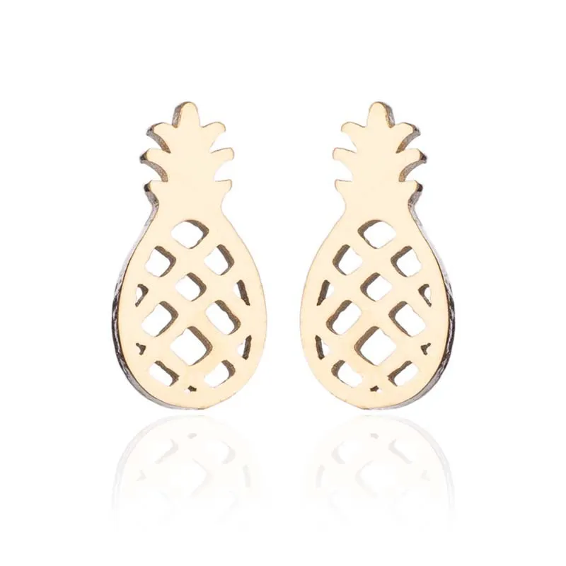 Boucles d'oreilles Ananas 974,île de la Réunion