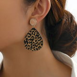 Boucles d'oreilles léopard vintage, 974 île de la Réunion
