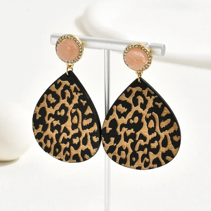 Boucles d'oreilles léopard vintage, 974 île de la Réunion
