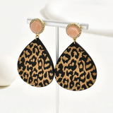 Boucles d'oreilles léopard vintage, 974 île de la Réunion