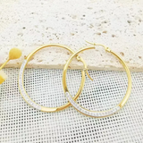 Boucles d'oreilles créole strass 974,île de la Réunion