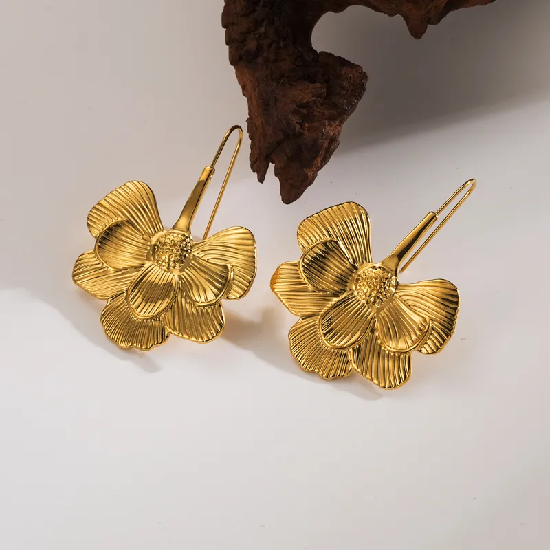 Boucles d'oreilles fleurs 974,île de la Réunion