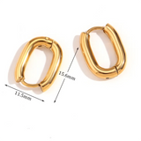 Boucles d'oreilles simple 974,île de la Réunion