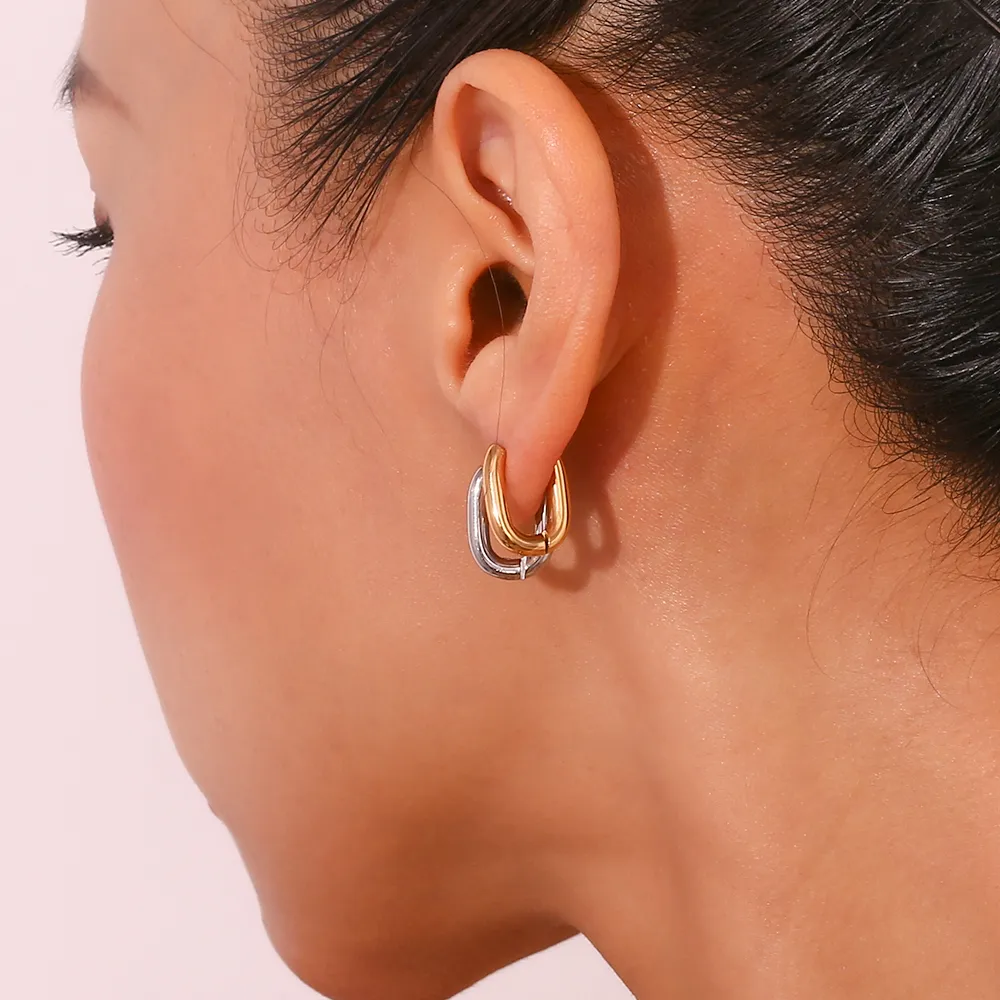 Boucles d'oreilles simple 974,île de la Réunion