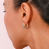 Boucles d'oreilles simple 974,île de la Réunion