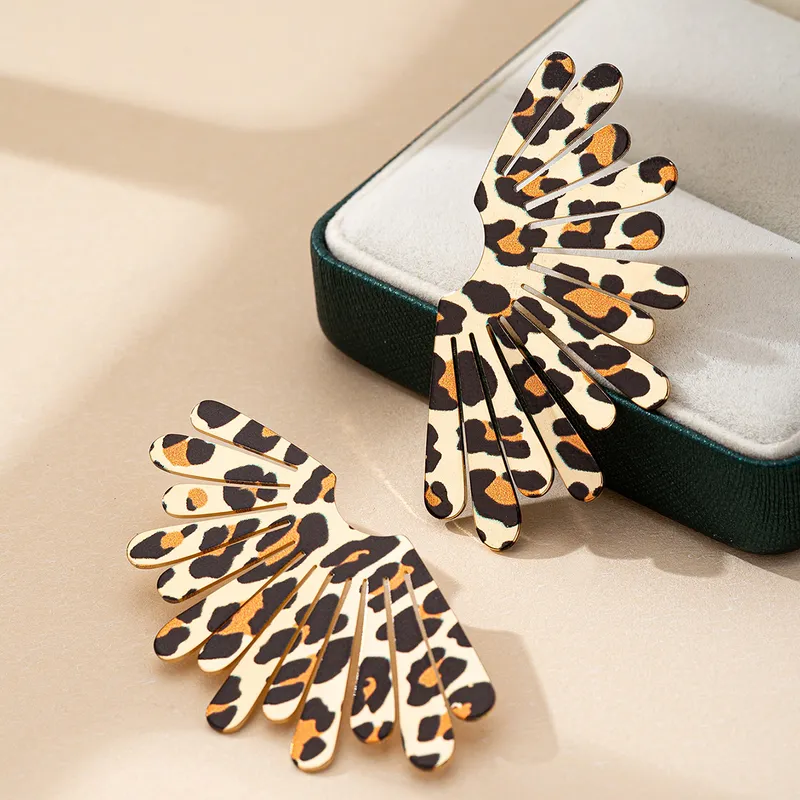 Boucle d'oreilles léopard