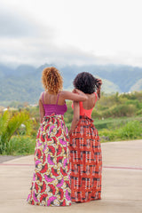 Jupe longue wax africaine