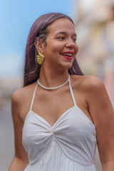 Robe blanche nell 974,île de la Réunion