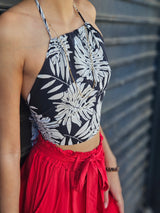 Crop top tropicale 974,île de la Réunion