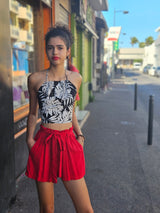 Crop top tropicale 974,île de la Réunion