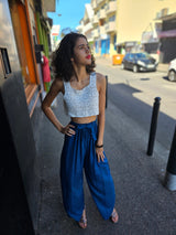 Pantalon large fluide 974,île de la Réunion