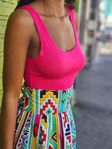 Jupe courte wax africaine 974,île de la Réunion