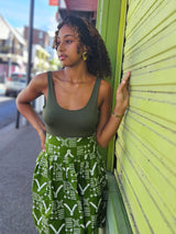 Jupe courte wax 974,île de la Réunion