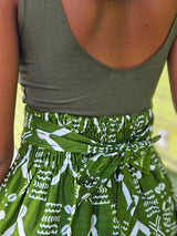 Jupe courte wax 974,île de la Réunion