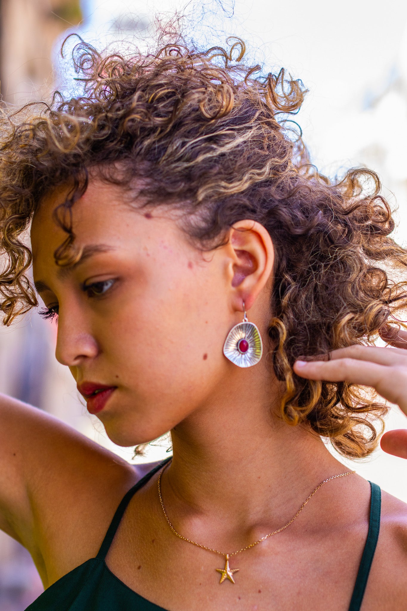 Boucles d'oreilles sylvia 974,île de la Réunion