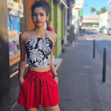 Crop top tropicale 974,île de la Réunion
