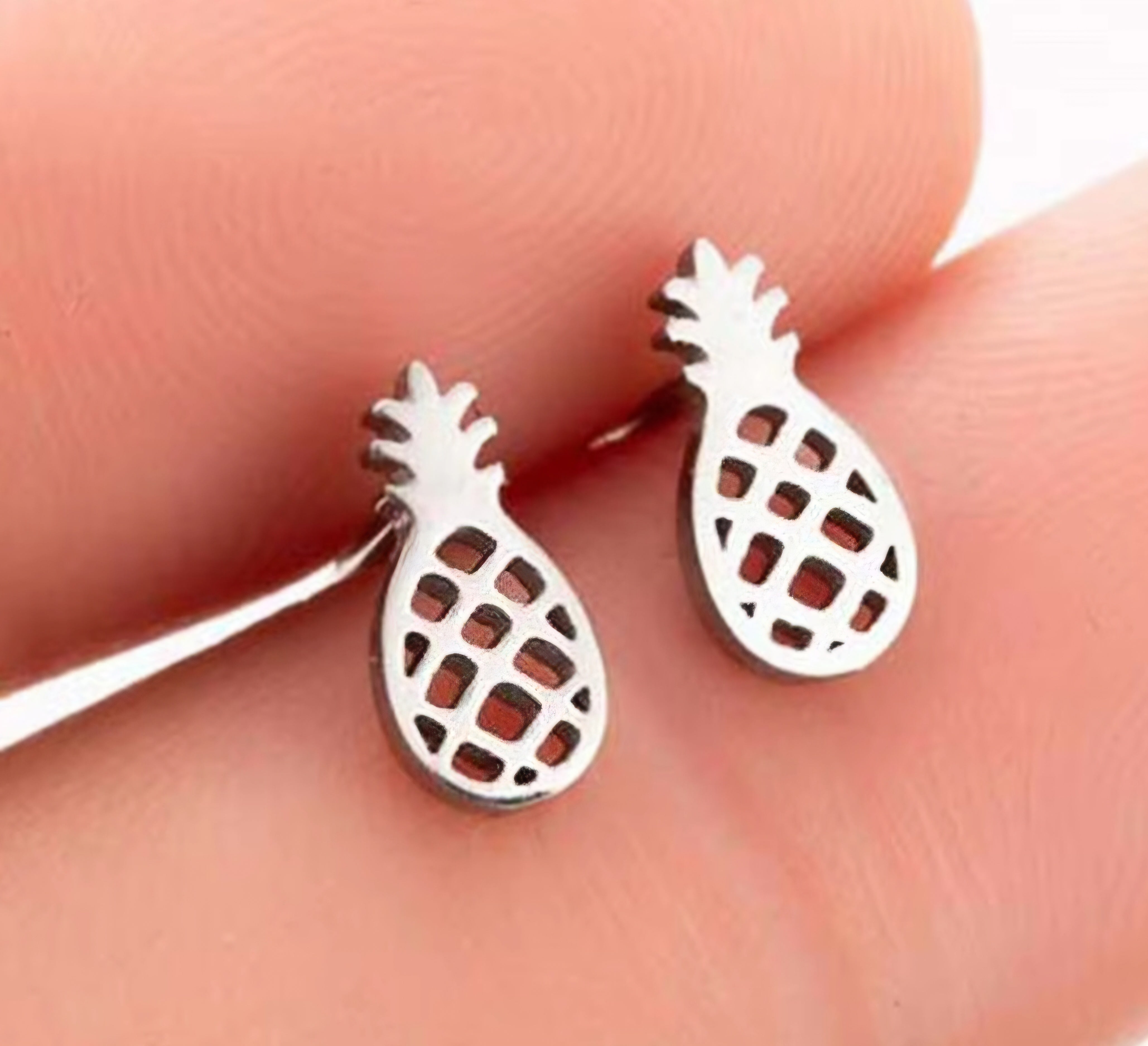 Boucles d'oreilles Ananas 974,île de la Réunion