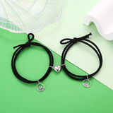 Bracelet terre et mer aimant cœur 974