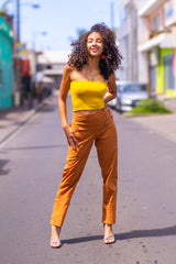 Pantalon cigarette coton 974,,île de la Réunion