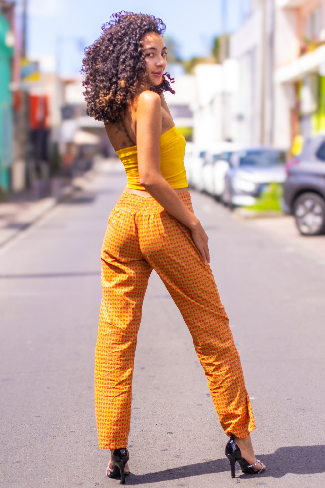 Pantalon cigarette coton 974,,île de la Réunion