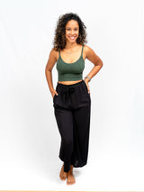 PANTALON noir LARGE fluide 974