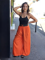 Pantalon fluide orange, île de la Réunion 974