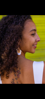 Boucle d'oreilles mandala 974,île de la Réunion