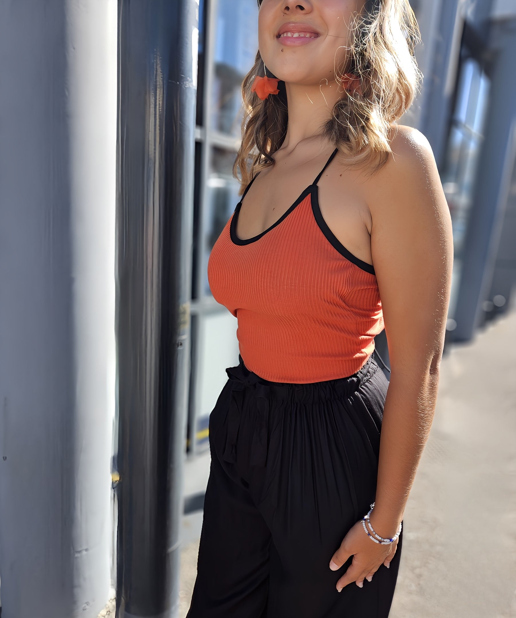 Pantalon fluide noir,île de la Réunion 974