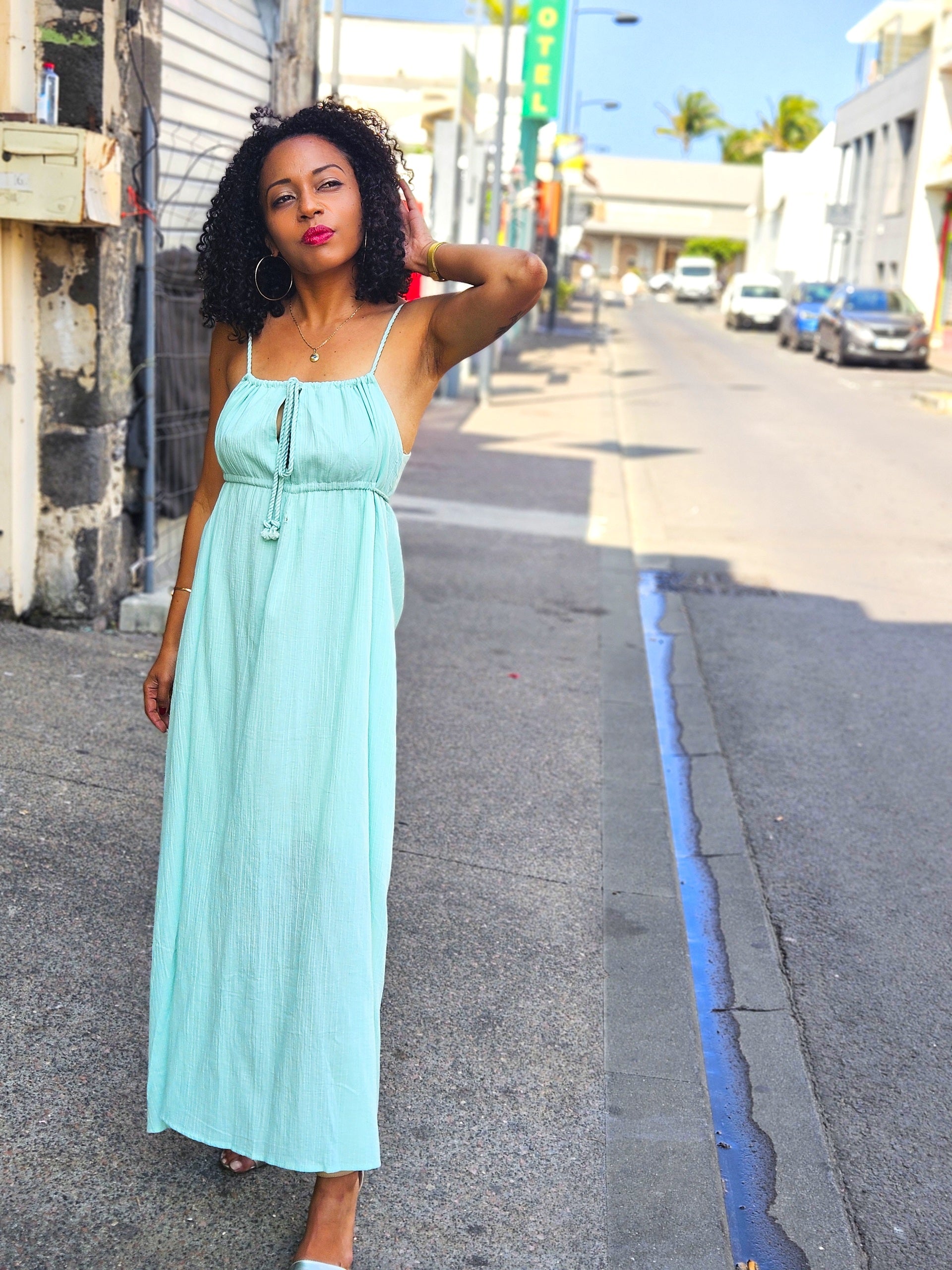 Robe dos nu corde 974,île de la Réunion