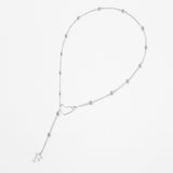 Hollow heart-shaped letter necklace