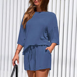 Ensemble femme short et top oversize vert – Look casual chic confortable