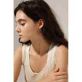 Boucle d'oreilles créole dorées 974,île de la Réunion