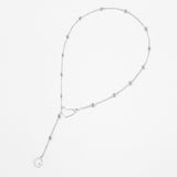 Hollow heart-shaped letter necklace