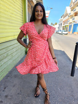 Robe courte porte-feuille 974,île de la Réunion