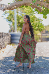 Robe dos nu fleurie 974,ile de la Réunion