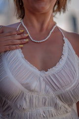 Robe blanche sixty 974,île de la Réunion