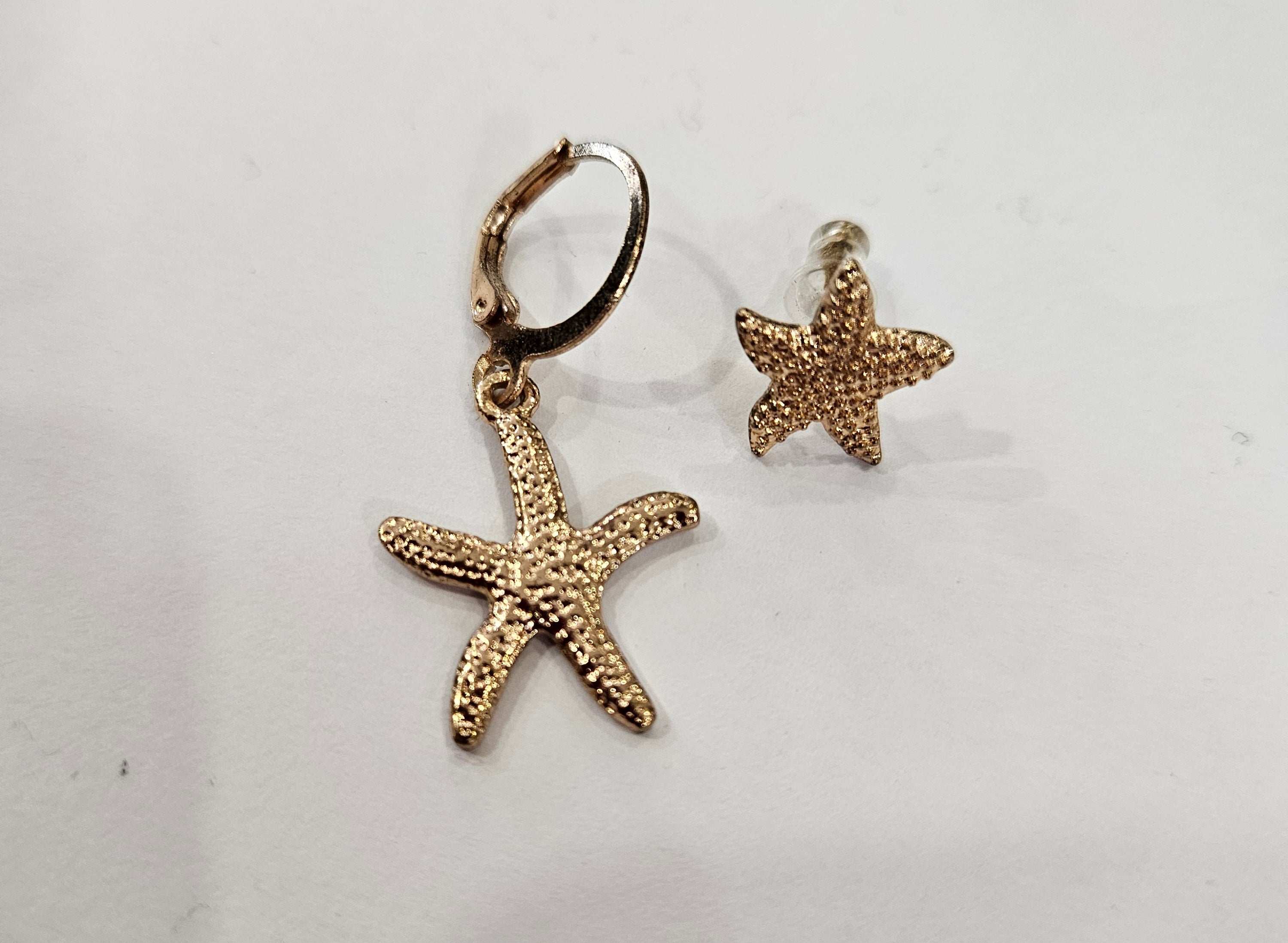 Boucle d'oreilles étoile de mer,974 île de la Réunion