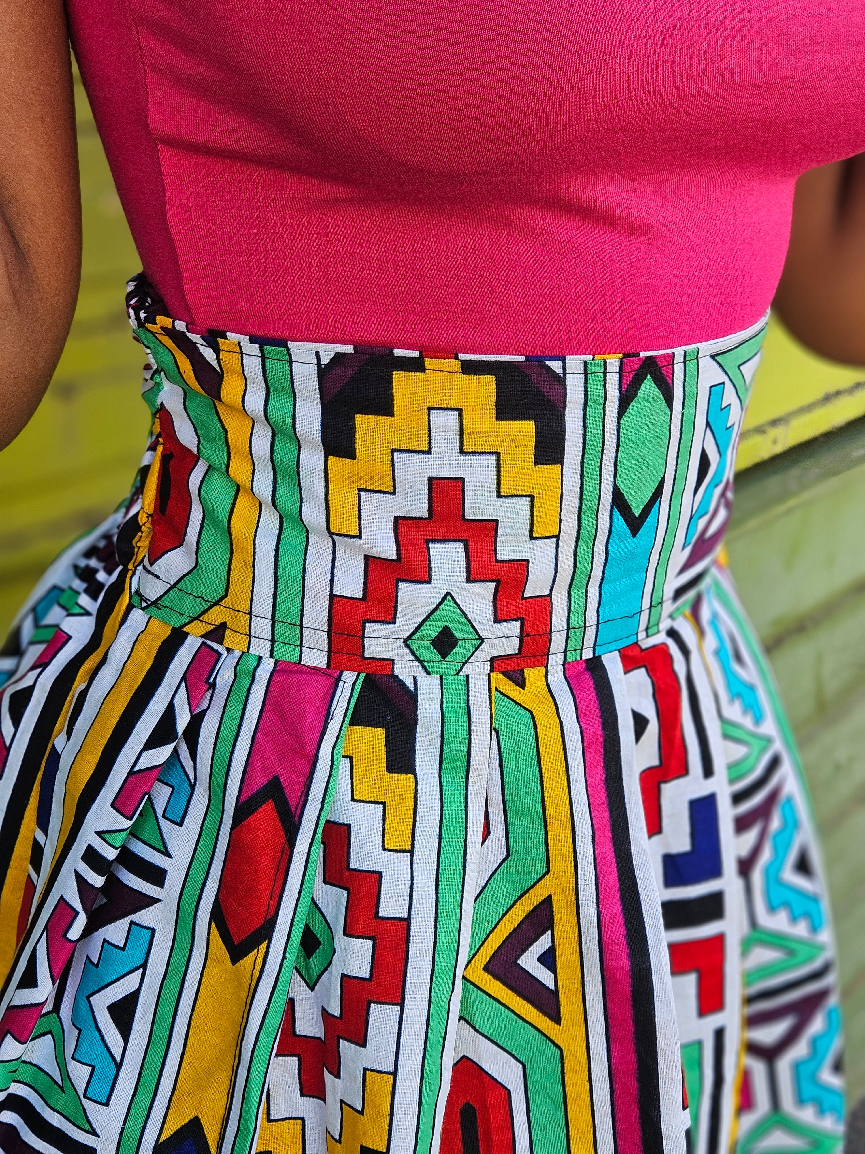 Jupe courte wax africaine 974,île de la Réunion