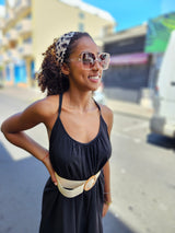 Robe courte noire 974,île de la Réunion
