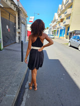 Robe courte noire 974,île de la Réunion