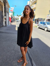 Robe courte noire 974,île de la Réunion