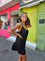 Robe courte noire 974,île de la Réunion