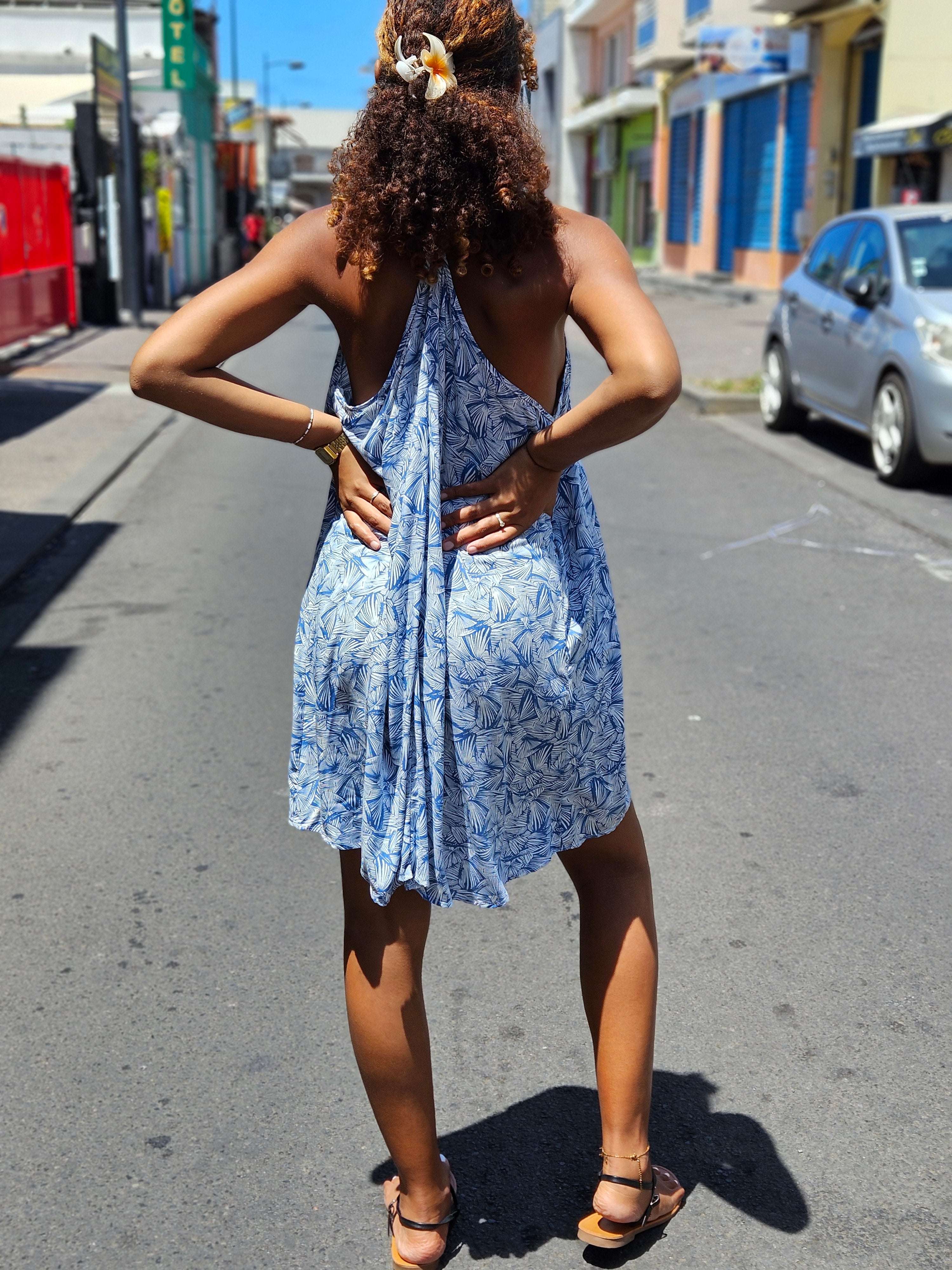 Robe courte dos nageur 974,île de la Réunion
