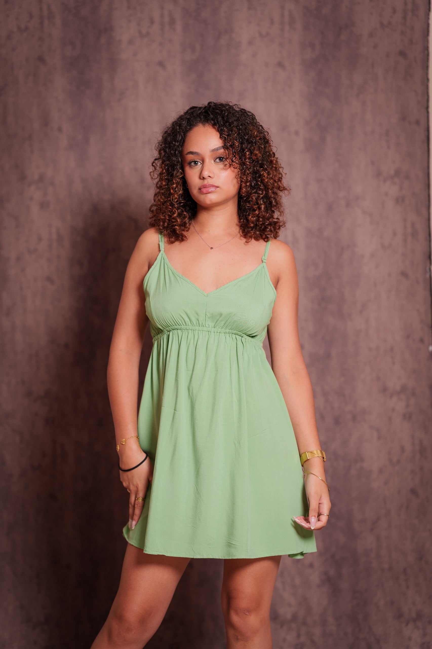 Robe courte bambou 974,île de la Réunion
