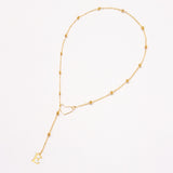 Hollow heart-shaped letter necklace