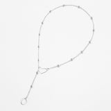 Hollow heart-shaped letter necklace