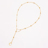 Hollow heart-shaped letter necklace