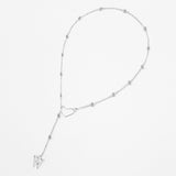 Hollow heart-shaped letter necklace